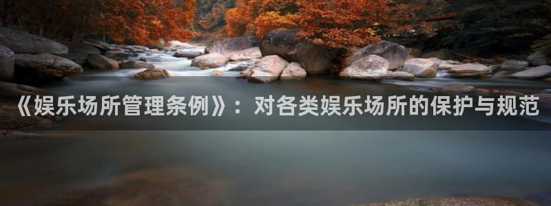 足球混合过关彩客网：《娱乐场所管理条例》：对各类娱乐场所的保护与规范